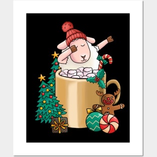 Cute and Lovely Animals with Christmas Vibes Posters and Art